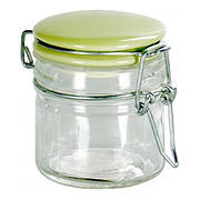 Банка з кришкою, 100 мл, прозорий/зелений, CH-4212