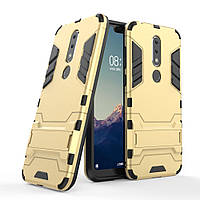 Чохол для Nokia 6.1 Plus / Nokia X6 / TA-1116 / TA-1099 5.8" Hybrid Armored Case золотий