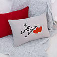 Подушка для закоханих «Я завжди з тобою» флок, фото 3