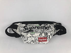Сумка на пояс Бананка Барыжка Supreme Супрім Місто Вулиця Біла, фото 4