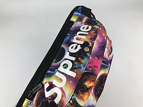 Сумка на пояс Бананка Барыжка Supreme Супрім Галактика Блакитна, фото 4