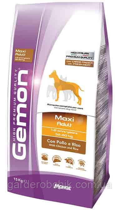 Корм для собак GEMON Maxi Adult with Chicken and Rice, Гемон із куркою для дорослих собак великих порід