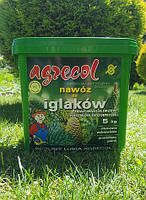 Добриво Agrecol для ХВОЙНИХ рослин 5кг (гранульоване)