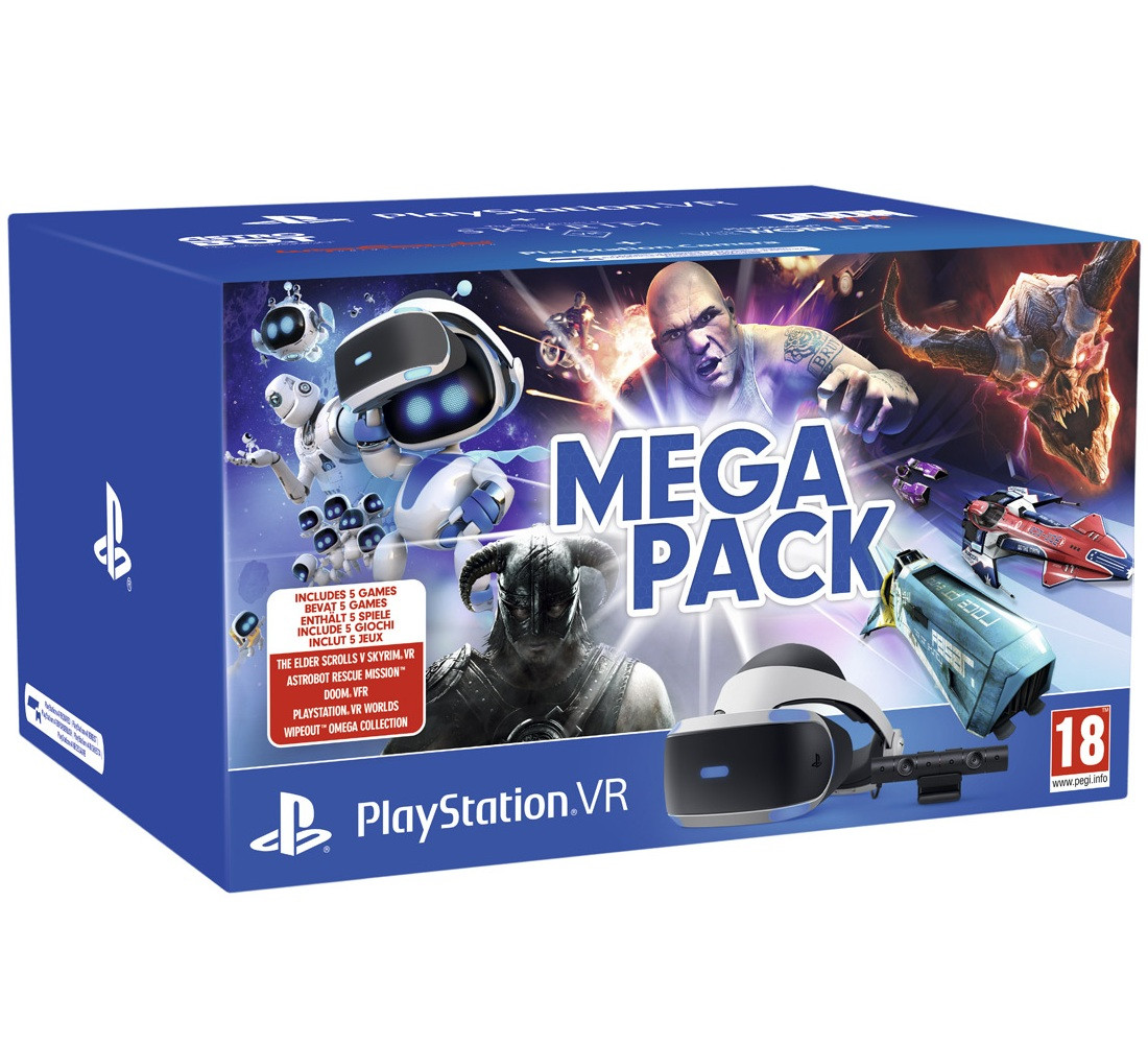 Шолом віртуальної реальності Sony PlayStation VR V2 MegaPack + PS Camera V2 + 5 ігор