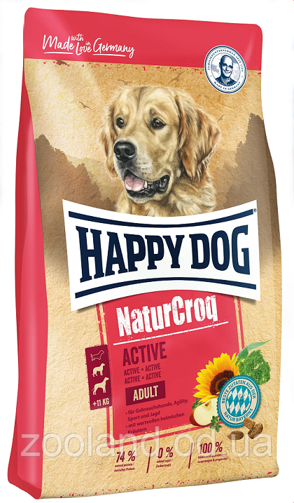 60530 Happy Dog NaturCroq Актив, 15 кг