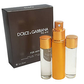 Мініпарфуми Dolce&Gabbana The one for Men (Дольче Габбана Зе Ван фо Мен) 3*15 мл.