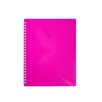 Зошит В5 96арк., в клітинку, на спіралі, пластикова обкладинка Buromax Fuchsia
