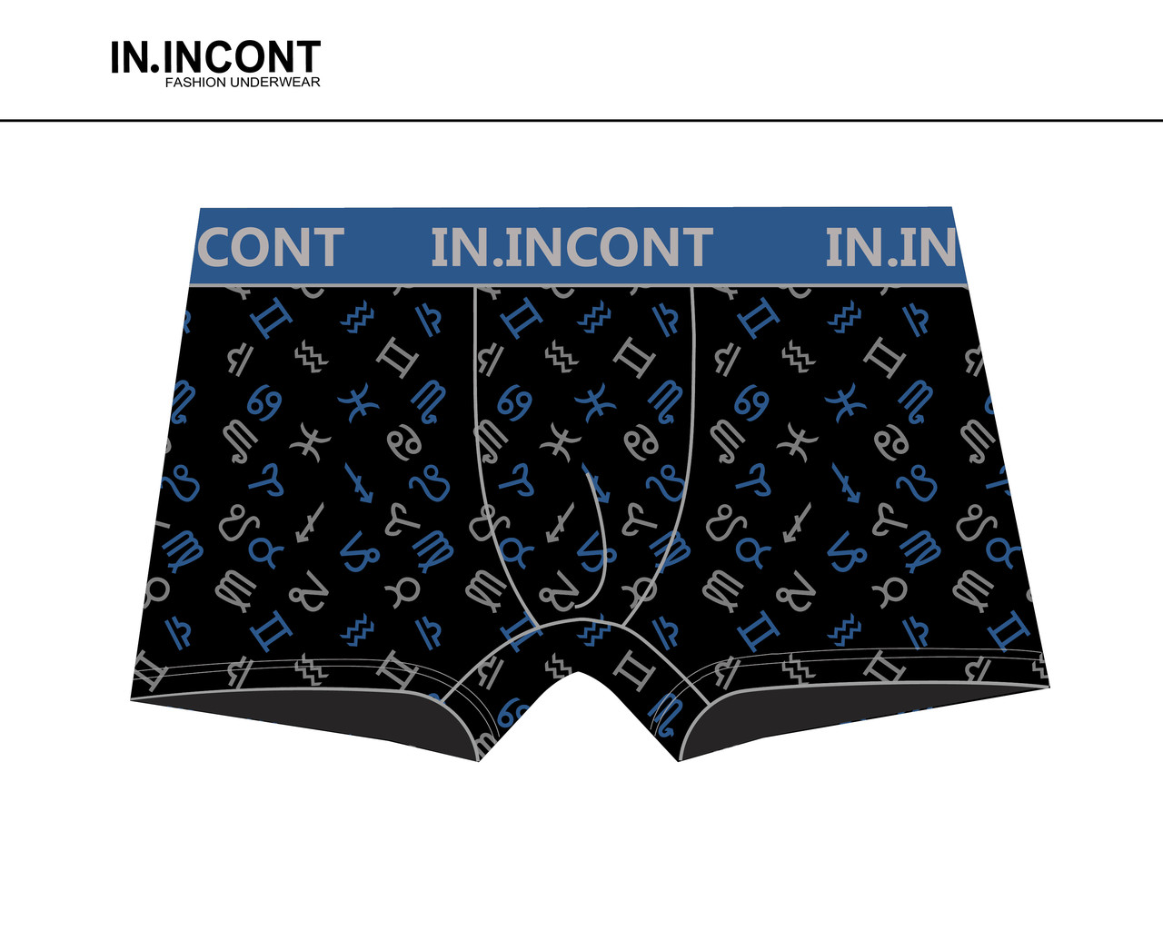 Чоловічі Боксери Стрейчеві Марка «IN.INCONT» Арт.8024