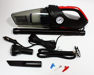 Багатофункціональний компактний автомобільний пилосос компресор ліхтар STRAUS 3в1 12v