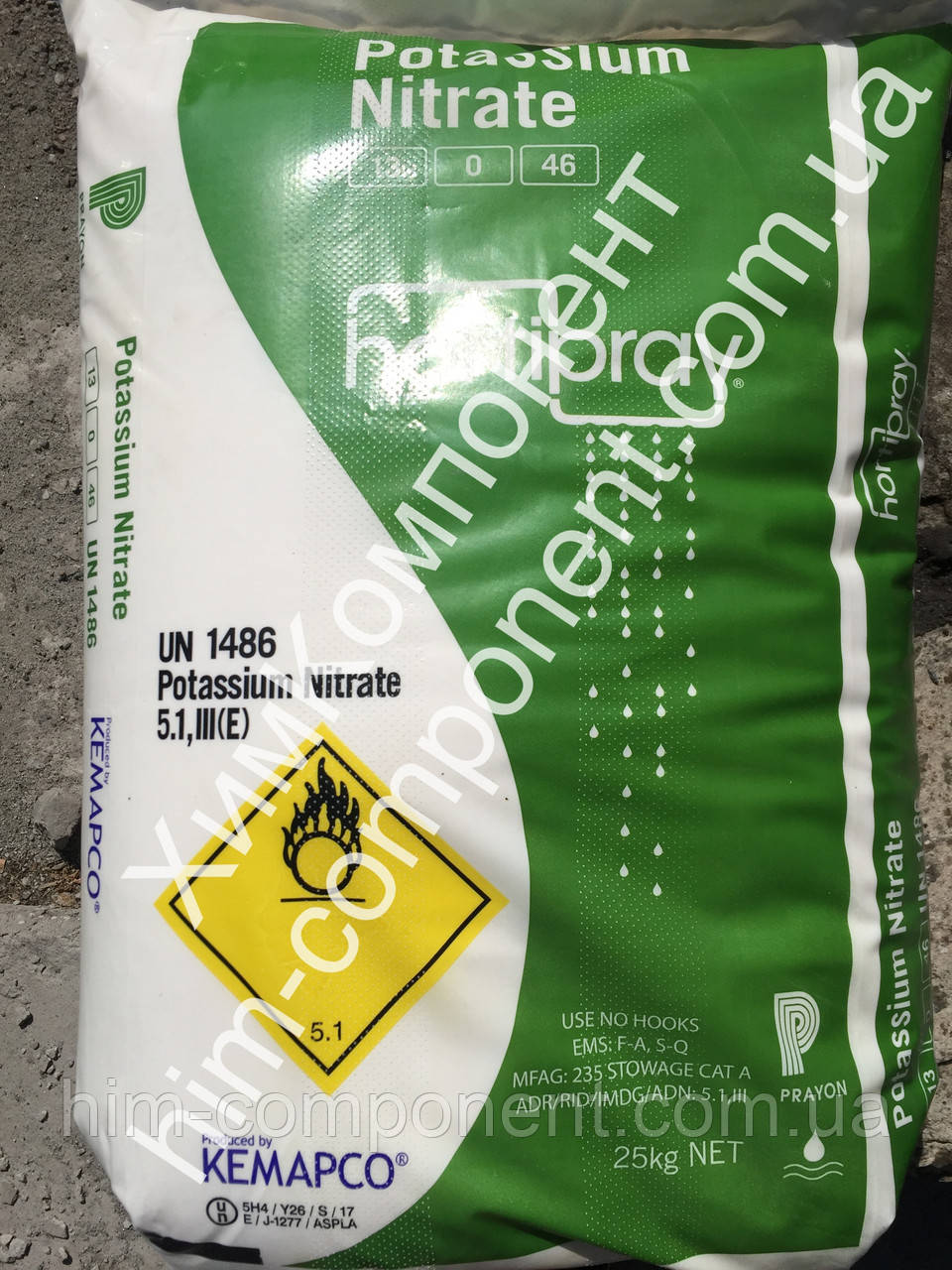 Хим-компонент магазин реактивов предлагает Нитрат калия 25 кг (Калиевая ...