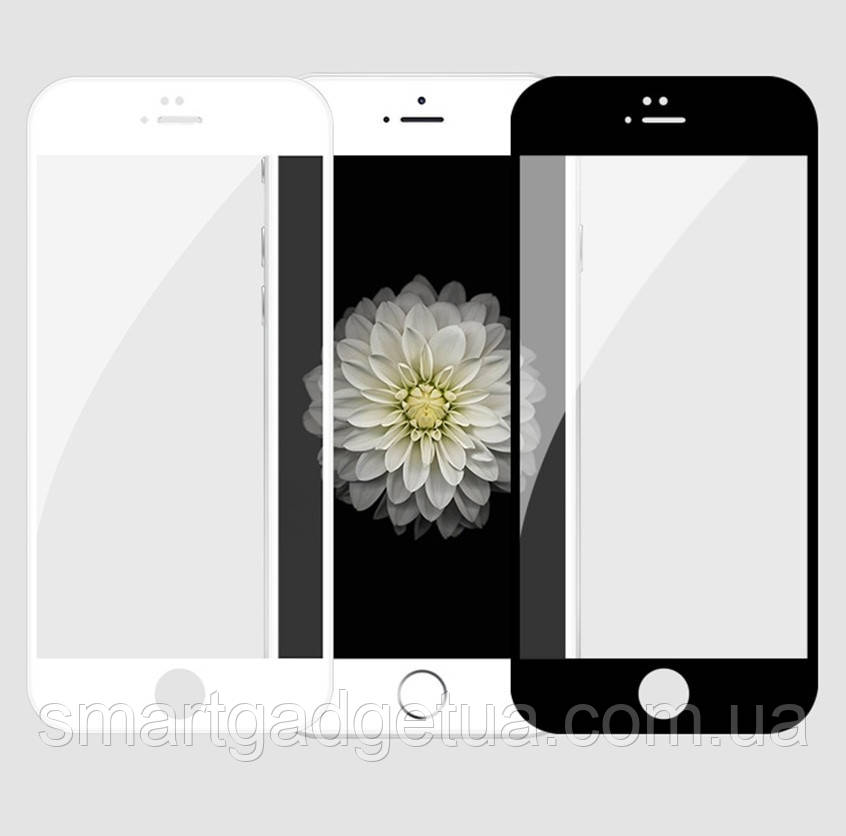 Захисне скло 9D Повної обклейки iPhone 6s/ iPhone 6, Захоплення скло