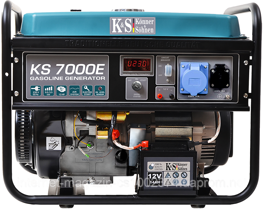 Бензинова електростанція Konner&Sohnen KS 7000E (5,5 кВт)