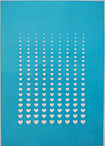 Трафарет для пряників "Сердечка 13"