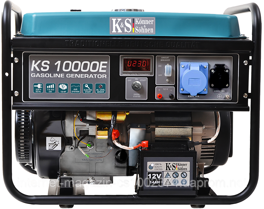 Бензинова електростанція Konner&Sohnen KS 10000E (8 кВт)