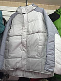 Чоловіча сіра зимова куртка Nike (утеплювач — синтепон)., фото 8