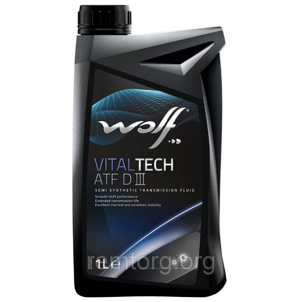 Трансмісійне масло WOLF VITALTECH ATF DIII 1L