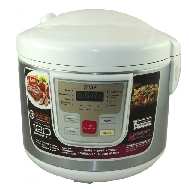 Мультиварка Sinbo/Ciclon ML-802, 12 програм, 6 л 1500 W