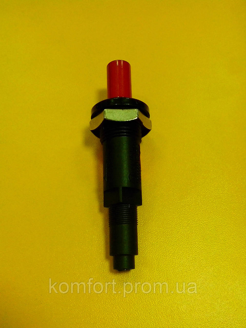 П'єзоелемент універсальний для газових колонок 18 мм із червоною кнопкою, фото 1