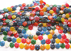 Бусини Міллефіорі Таблетка 18 мм (21 шт.)