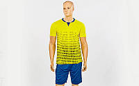 Футбольная форма Vogue CO-5021-Y (PL, р-р S-3XL160-190, желтый, шорты синие)