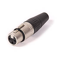 Разъём XLR (Canon) 3pin (гнездо), под шнур, Yongsheng