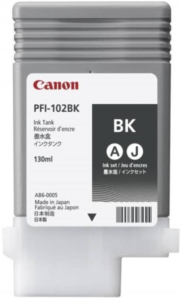 Картридж Canon PFI-102BK Black для iPF500/ 6x0, чорний, 130мл (0895B001)