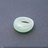 Перстень із натурального каменю Нефрит h-6,5-15мм b-4-8мм d-18-20мм