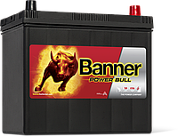 Автомобильный аккумулятор BANNER 45Ah Power Bull, R, EN 390 Azia,Работаем с НДС