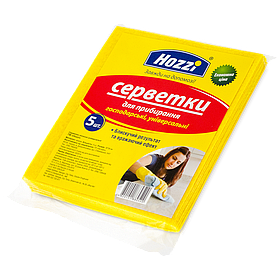 Серветка віскозна для посуду або прибирання 5 шт. ТМ "Hozzi"