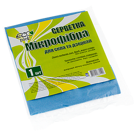 Серветка мікрофібра для стекла ТМ "ECOpack"