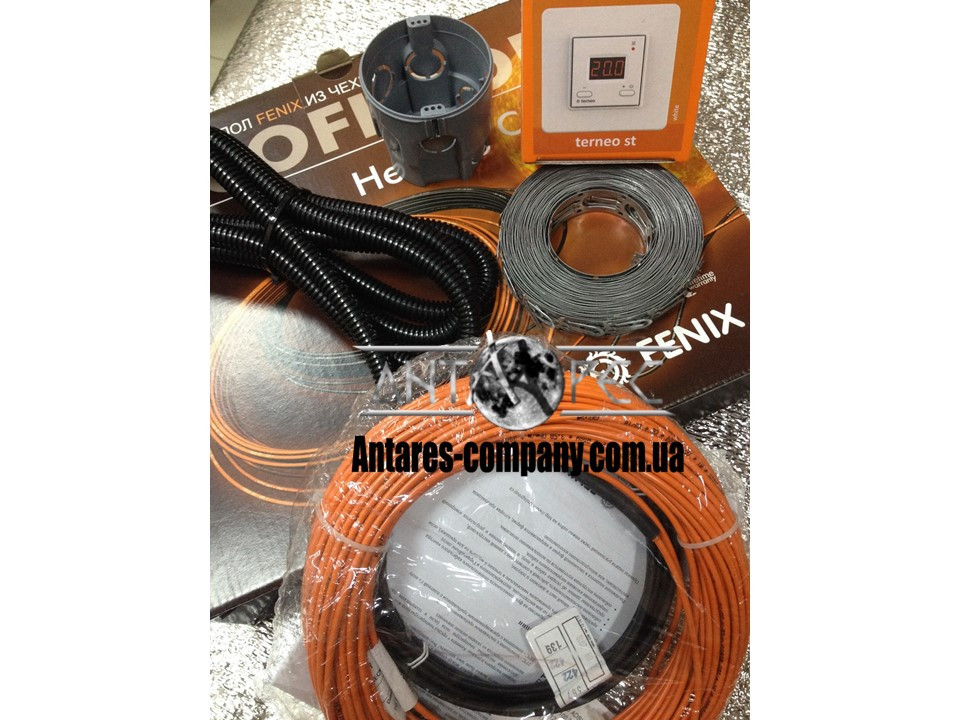 Двухжильный нагревательный кабель комплект с цифровым терморегулятором Terneo ST.."FENIX" (3.4 м.кв.) - фото 5 - id-p576623437