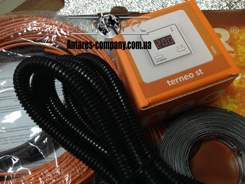Двухжильный нагревательный кабель комплект с цифровым терморегулятором Terneo ST.."FENIX" (3.4 м.кв.) - фото 2 - id-p576623437