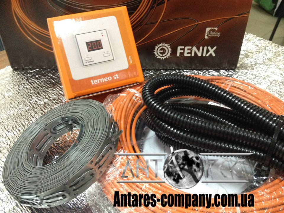Двухжильный нагревательный кабель комплект с цифровым терморегулятором Terneo ST.."FENIX" (3.4 м.кв.) - фото 3 - id-p576623437