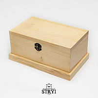 Заготовка скриньки липова STRYI для різьблення та декупажу 240х140мм, фото 3