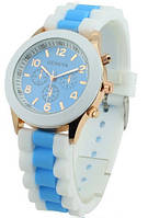 Наручний жіночий годинник Geneva sport (блакитний) / Годинники наручні жіночі GENEVA sport Блакитні