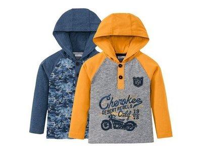 Кофта синяя с капюшоном Lupilu р.86/92см, фото 1