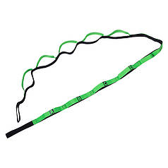 Стрічковий еспандер чорно-зелений World Sport на 12 петель