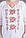 Жіноча літня біла етнічна блуза з квітковою вишивкою №973-8, фото 5