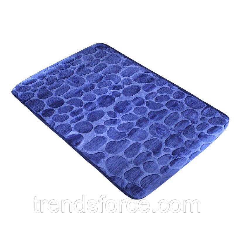 Килимок у ванну кімнату антиковзний бавовняний 45х70 см Bathlux Blue 10158 132199