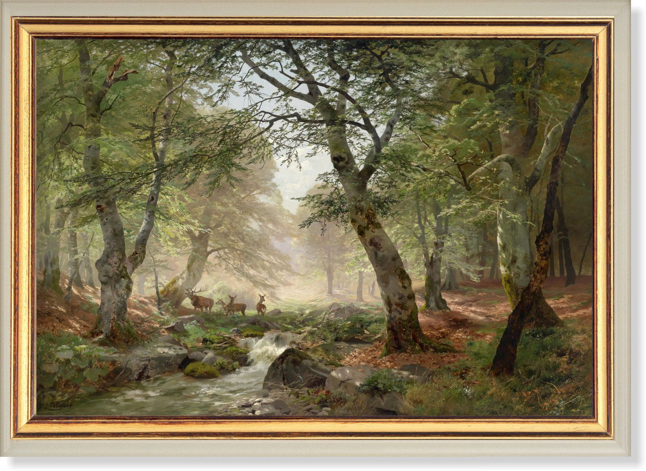 Репродукція картини Генріха Бохмера (Німеччина) «В лісі» 90 х 130 см 1924 р.