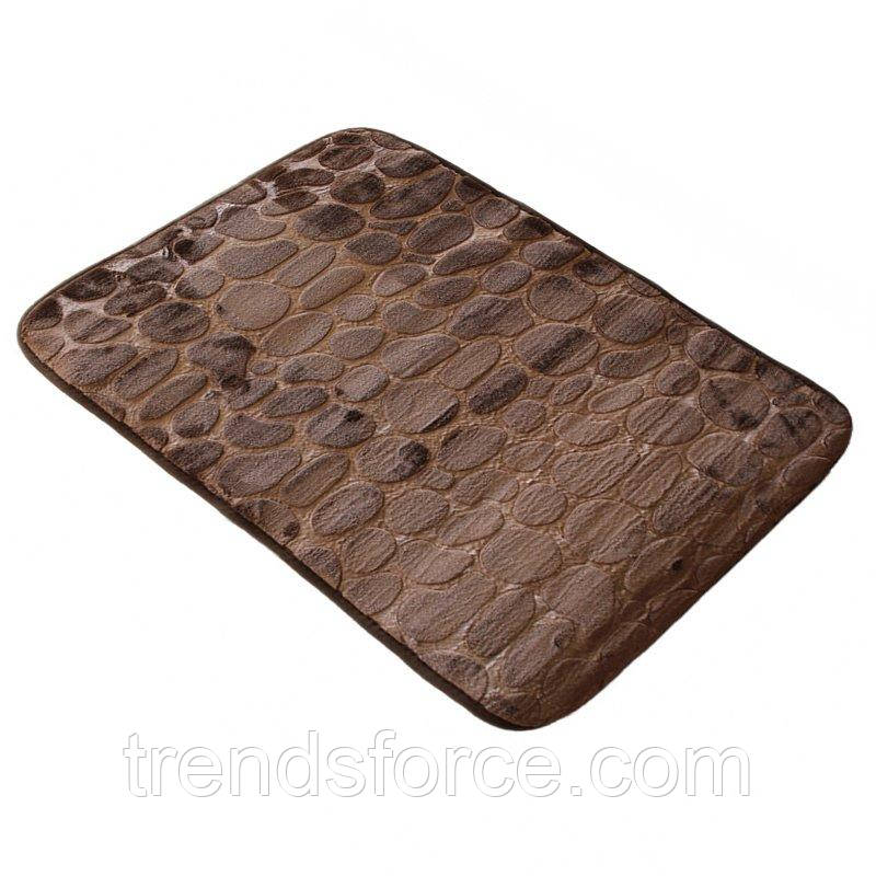 Килимок у ванну кімнату антиковзний бавовняний 45х70 см Bathlux Stone 10107 132452