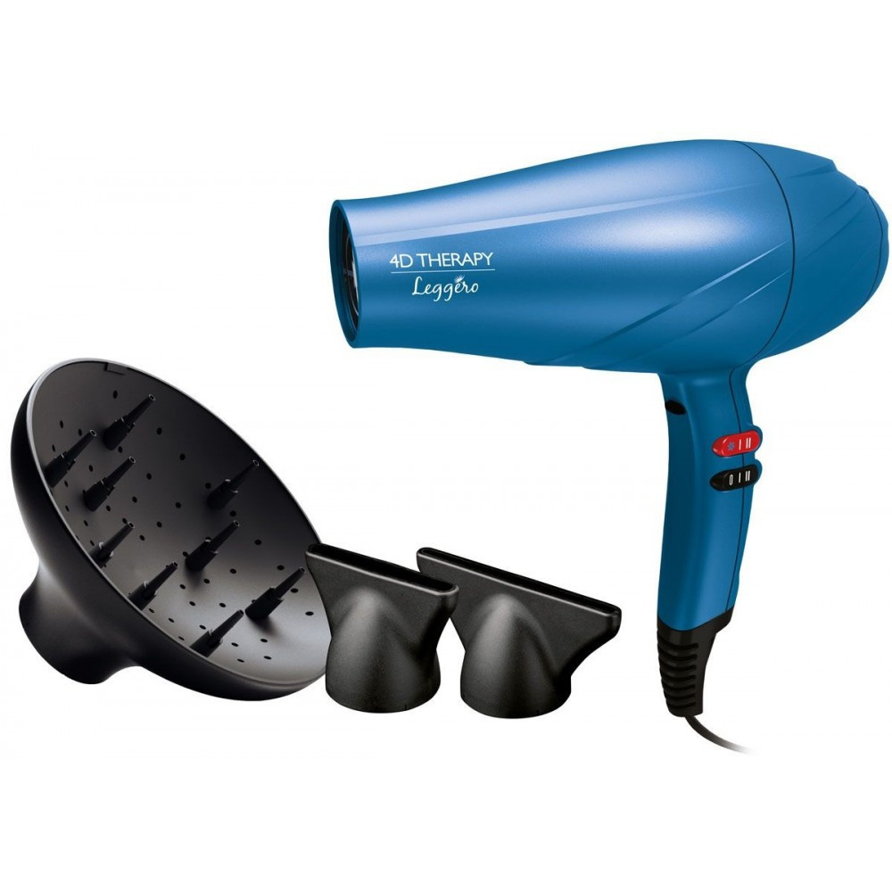 Фен для волосся з іонізацією і дифузором Ga.Ma Leggero Ozon ION 4D Therapy 2400 Вт GH2003