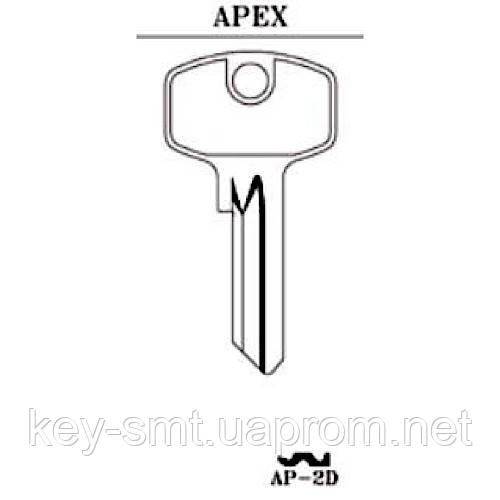 Заготовка ключа AP2Dоригинал(APECS) - фото 2 - id-p72810178