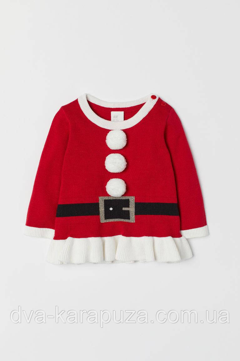 Новорічна кофта туніка для дівчинки H&M, 1,5-2 роки!, фото 1