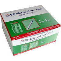 Інсуліновий Шприц BD Micro-Fine+ 1 мл U-40 0,3 х(30G) х8мм