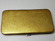 Чохол (пенал-книжка) на магніті на 3 пінцети (Може вміщати й 6) Золотий