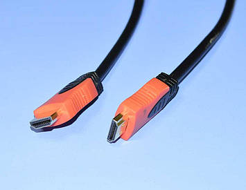 Шнур шт.HDMI - шт.HDMI V1.4 d-5мм, чорно-червоний 5-0504-1 0.8м