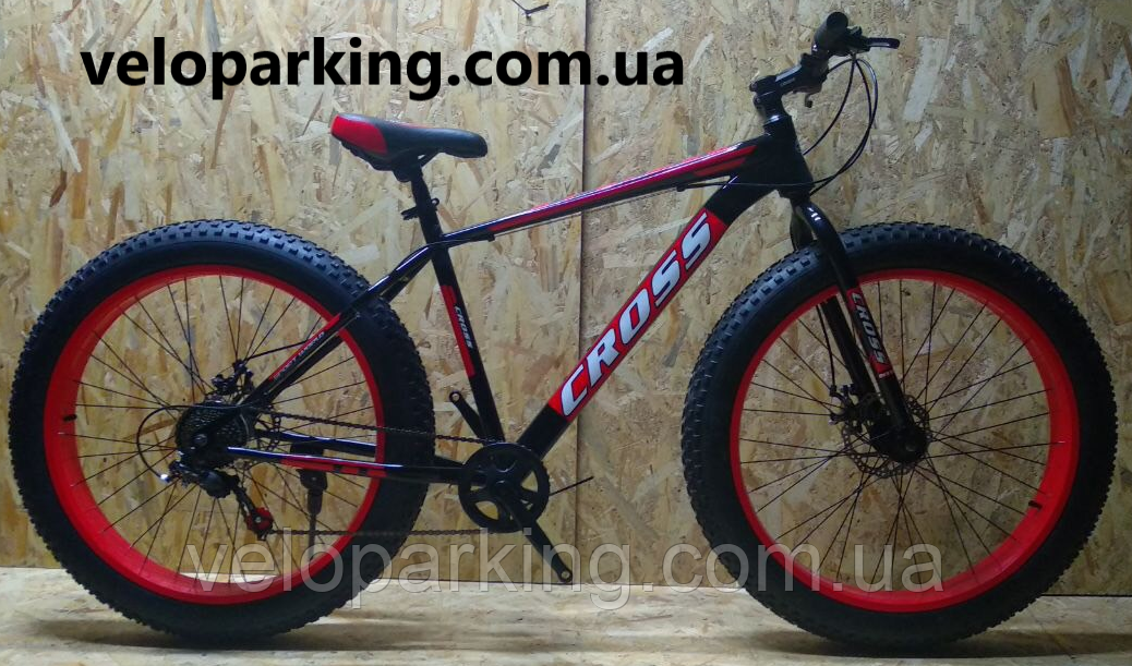 Велосипед позашляховик фетбайк Cross Tank 26 (fatbike) 2024 All