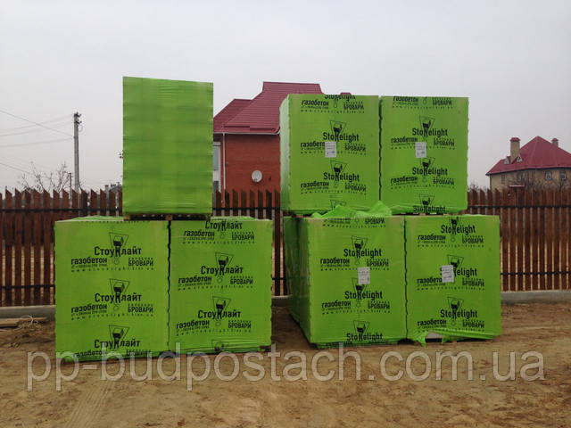 Газобетон газоблок Стоунлайт Бровары 300х200х600 D500 паз/гр Газобетон газоблок Стоунлайт Бровары 300х200х600 D500 паз/гр