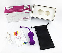 Інтимний тренажер Magic Motion Smart Kegel Master Balls Purple, 3,4 см , фото 2